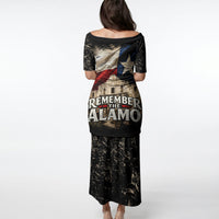 Remember The Alamo Texas Flag Puletasi Distressed Historical Texan Pride