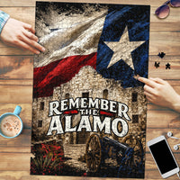 Remember The Alamo Texas Flag Puzzle Distressed Historical Texan Pride
