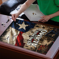 Remember The Alamo Texas Flag Puzzle Distressed Historical Texan Pride