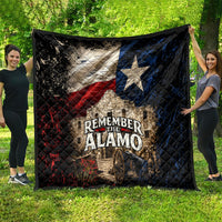 Remember The Alamo Texas Flag Quilt Distressed Historical Texan Pride