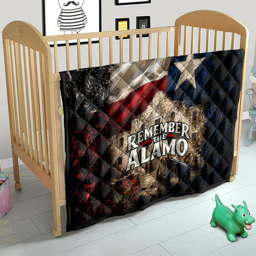 Remember The Alamo Texas Flag Quilt Distressed Historical Texan Pride