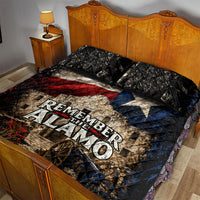Remember The Alamo Texas Flag Quilt Bed Set Distressed Historical Texan Pride