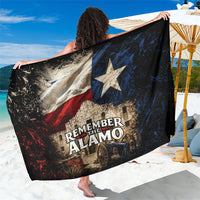 Remember The Alamo Texas Flag Sarong Distressed Historical Texan Pride