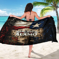 Remember The Alamo Texas Flag Sarong Distressed Historical Texan Pride