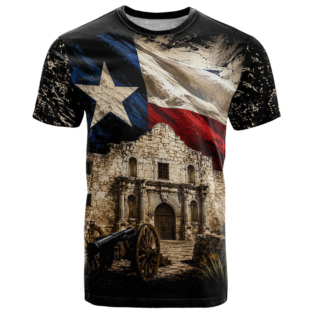 Remember The Alamo Texas Flag T Shirt Distressed Historical Texan Pride