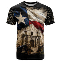 Remember The Alamo Texas Flag T Shirt Distressed Historical Texan Pride