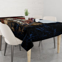 Remember The Alamo Texas Flag Tablecloth Distressed Historical Texan Pride