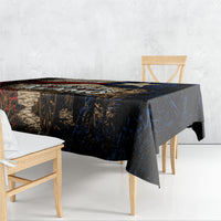 Remember The Alamo Texas Flag Tablecloth Distressed Historical Texan Pride