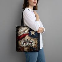 Remember The Alamo Texas Flag Tote Bag Distressed Historical Texan Pride