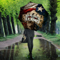 Remember The Alamo Texas Flag Umbrella Distressed Historical Texan Pride