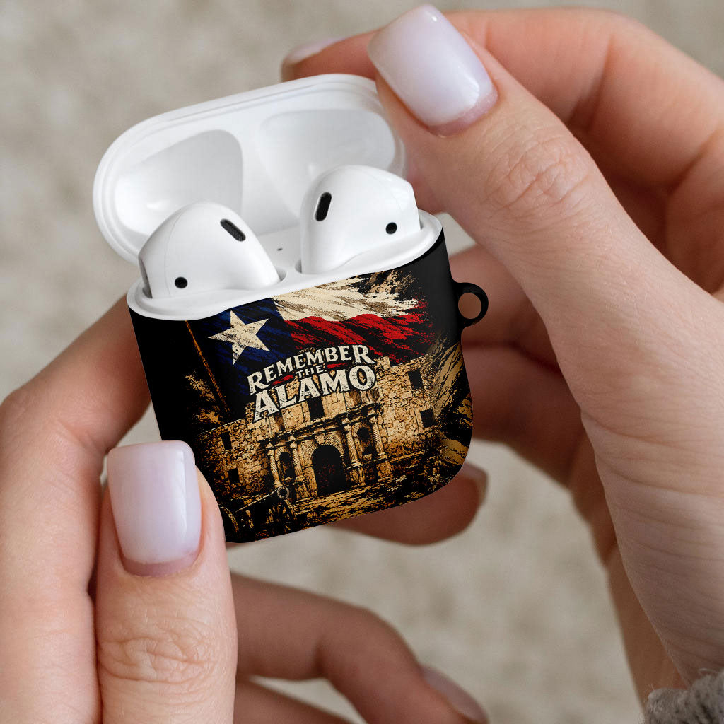 Remember The Alamo Texas AirPods Case Texan Pride Historical Heritage