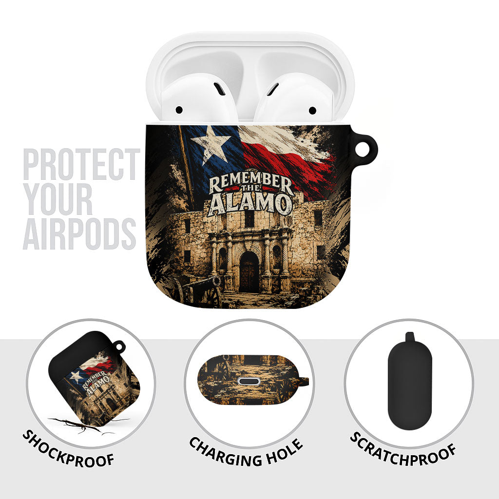 Remember The Alamo Texas AirPods Case Texan Pride Historical Heritage
