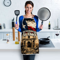 Remember The Alamo Texas Apron Texan Pride Historical Heritage