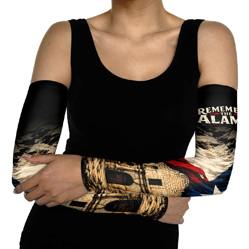 Remember The Alamo Texas Arm Sleeves Texan Pride Historical Heritage