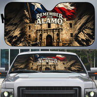 Remember The Alamo Texas Auto Sun Shade Texan Pride Historical Heritage
