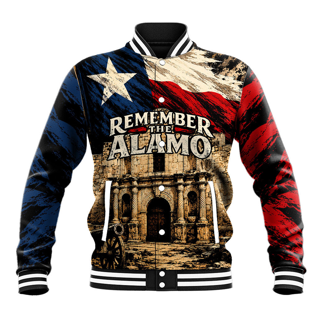 Remember The Alamo Texas Baseball Jacket Texan Pride Historical Heritage