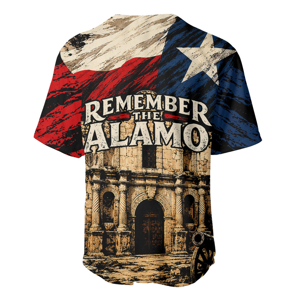Remember The Alamo Texas Baseball Jersey Texan Pride Historical Heritage