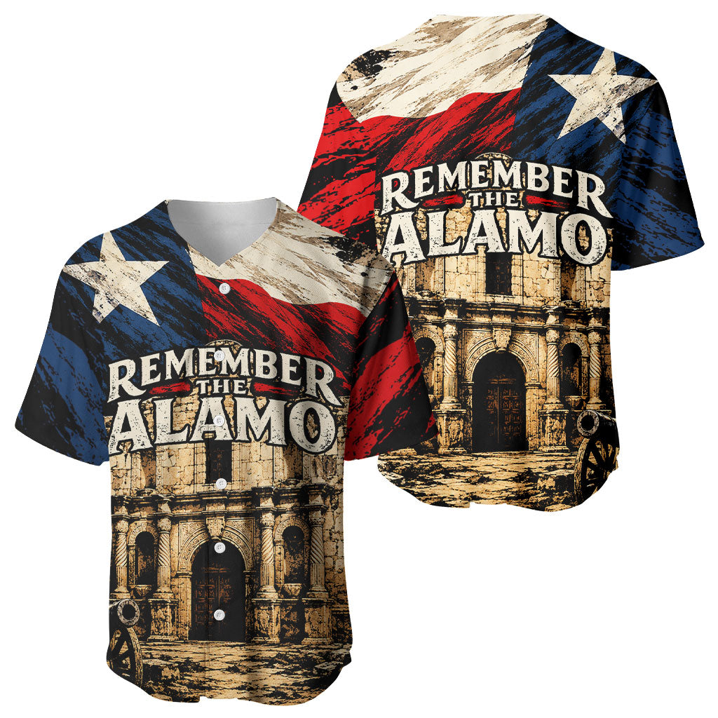 Remember The Alamo Texas Baseball Jersey Texan Pride Historical Heritage
