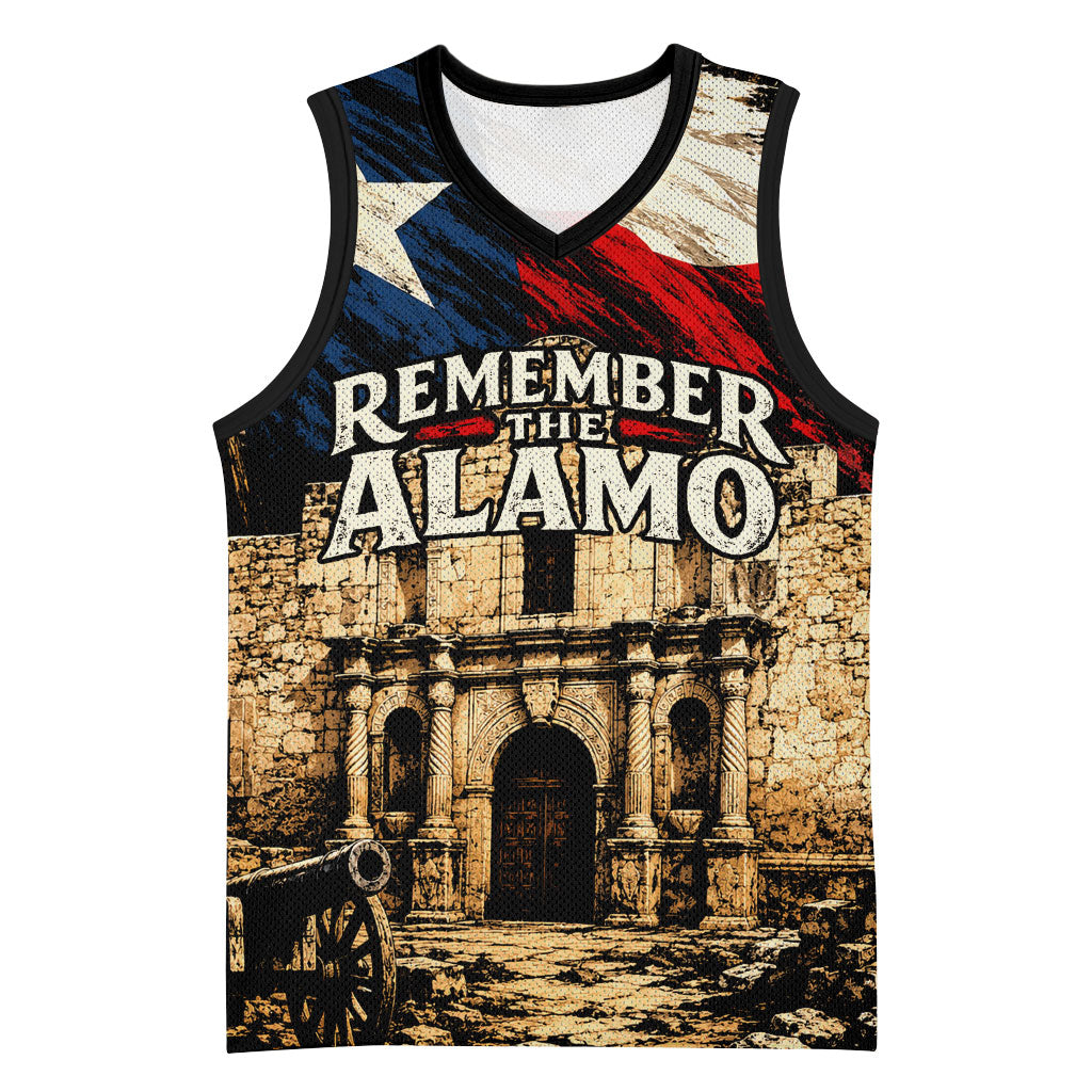 Remember The Alamo Texas Basketball Jersey Texan Pride Historical Heritage