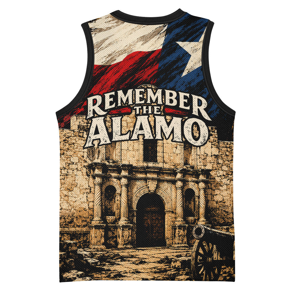 Remember The Alamo Texas Basketball Jersey Texan Pride Historical Heritage