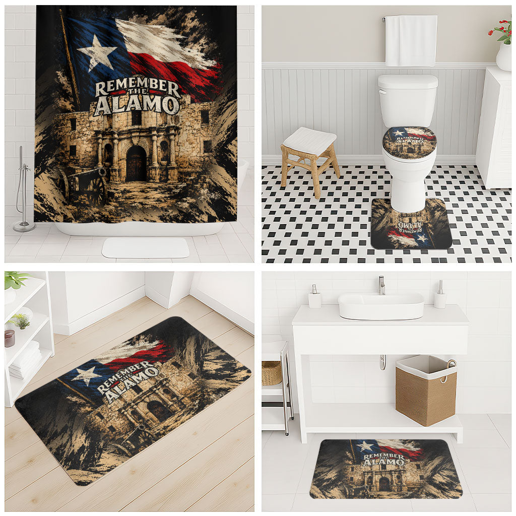 Remember The Alamo Texas Bathroom Set Texan Pride Historical Heritage