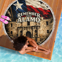 Remember The Alamo Texas Beach Blanket Texan Pride Historical Heritage