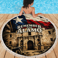 Remember The Alamo Texas Beach Blanket Texan Pride Historical Heritage