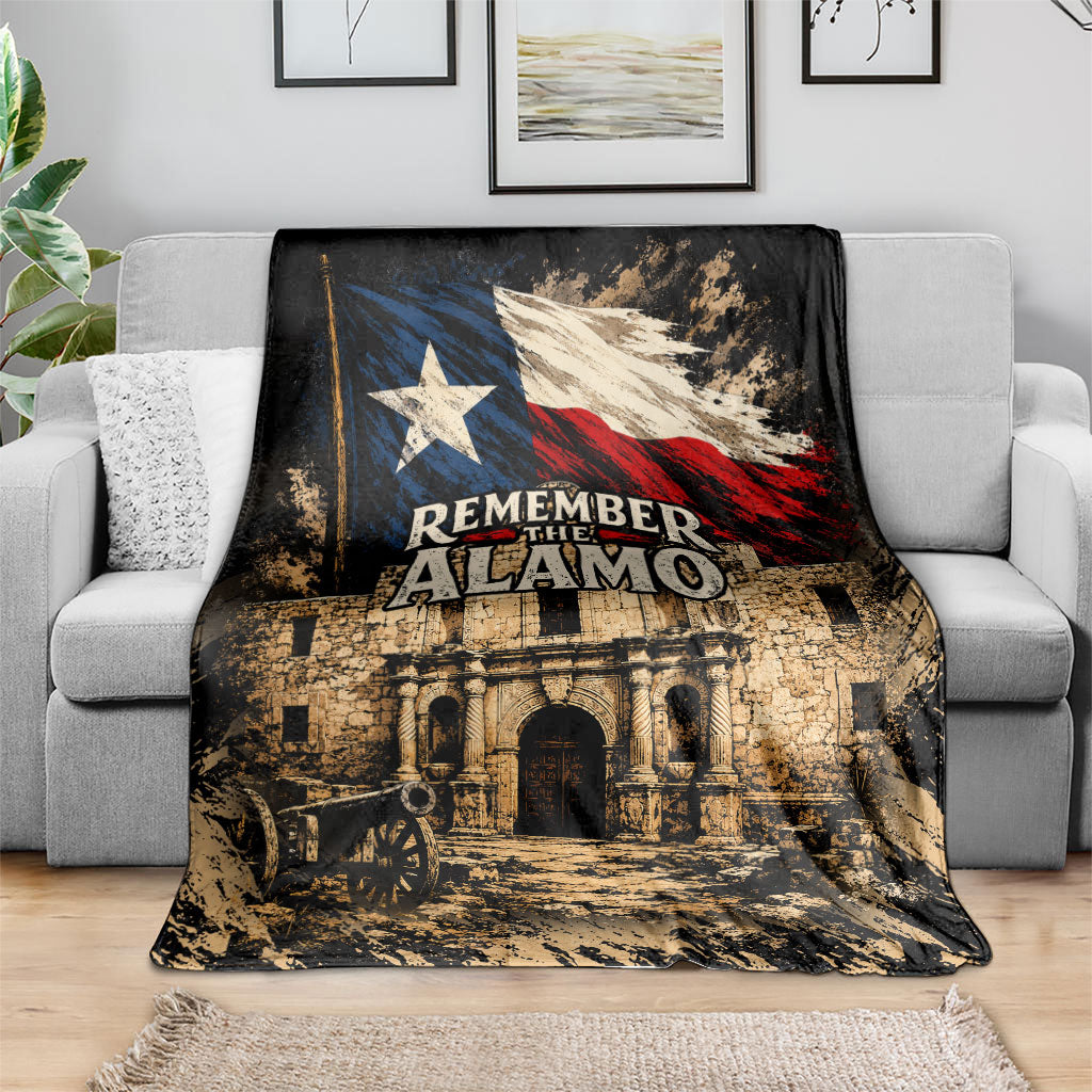 Remember The Alamo Texas Blanket Texan Pride Historical Heritage