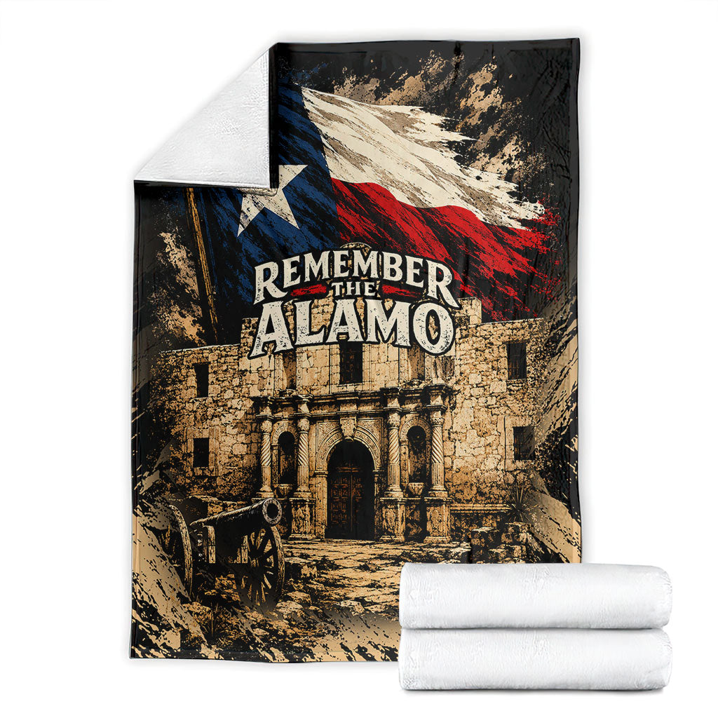 Remember The Alamo Texas Blanket Texan Pride Historical Heritage