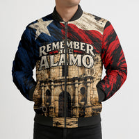 Remember The Alamo Texas Bomber Puffer Jacket Texan Pride Historical Heritage
