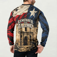 Remember The Alamo Texas Button Sweatshirt Texan Pride Historical Heritage