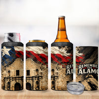 Remember The Alamo Texas 4 in 1 Can Cooler Tumbler Texan Pride Historical Heritage