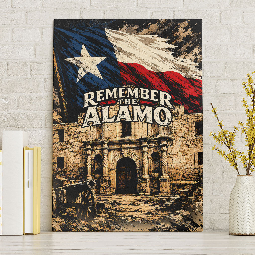 Remember The Alamo Texas Canvas Wall Art Texan Pride Historical Heritage