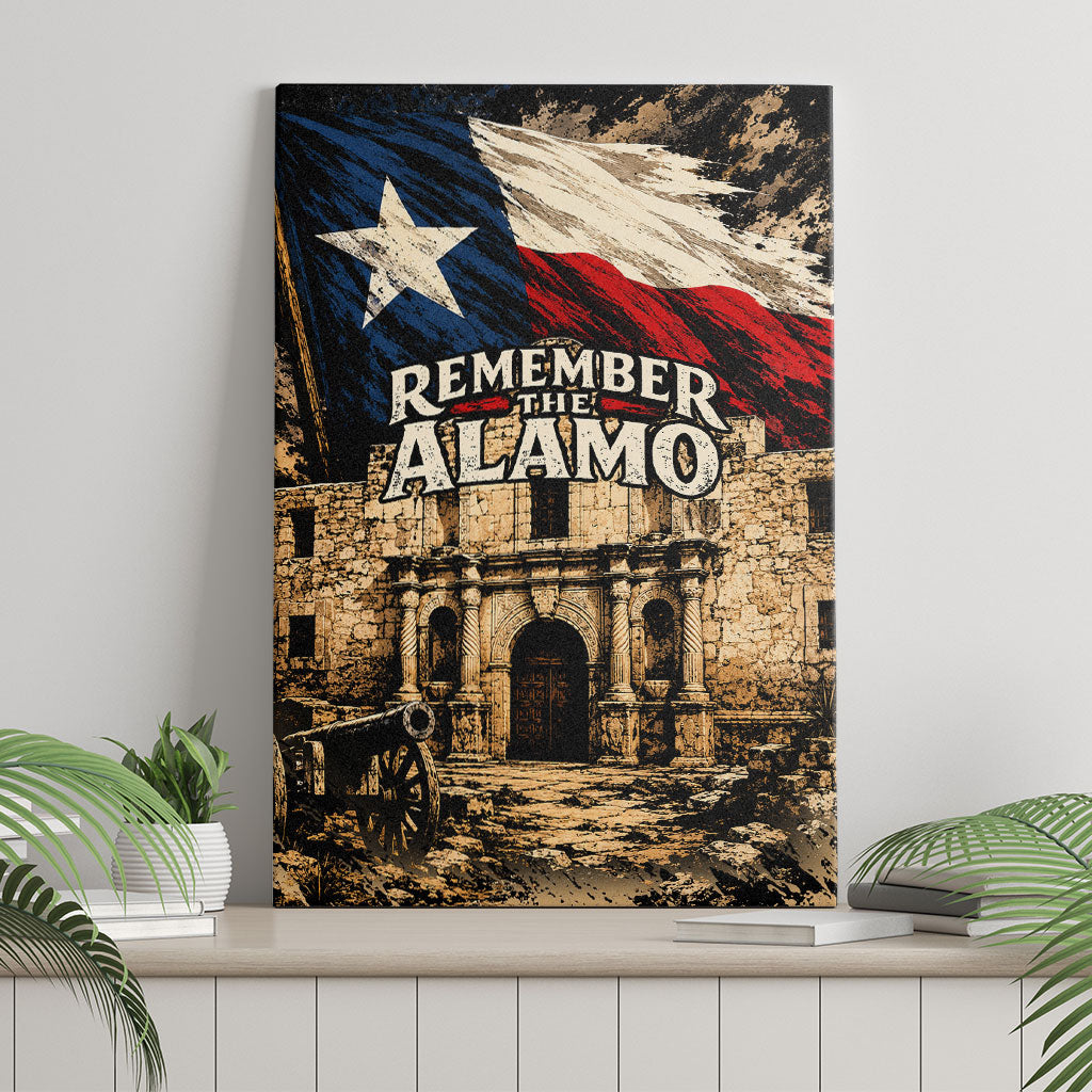 Remember The Alamo Texas Canvas Wall Art Texan Pride Historical Heritage