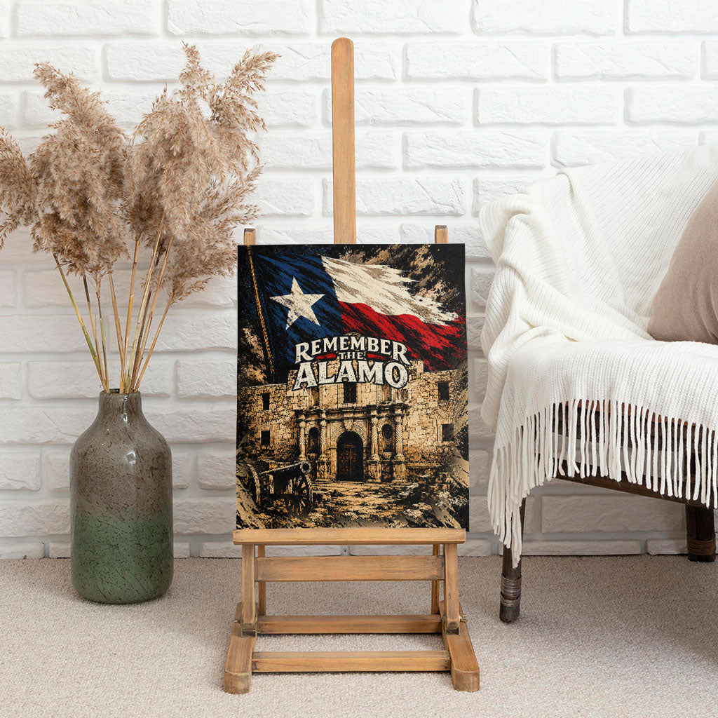 Remember The Alamo Texas Canvas Wall Art Texan Pride Historical Heritage
