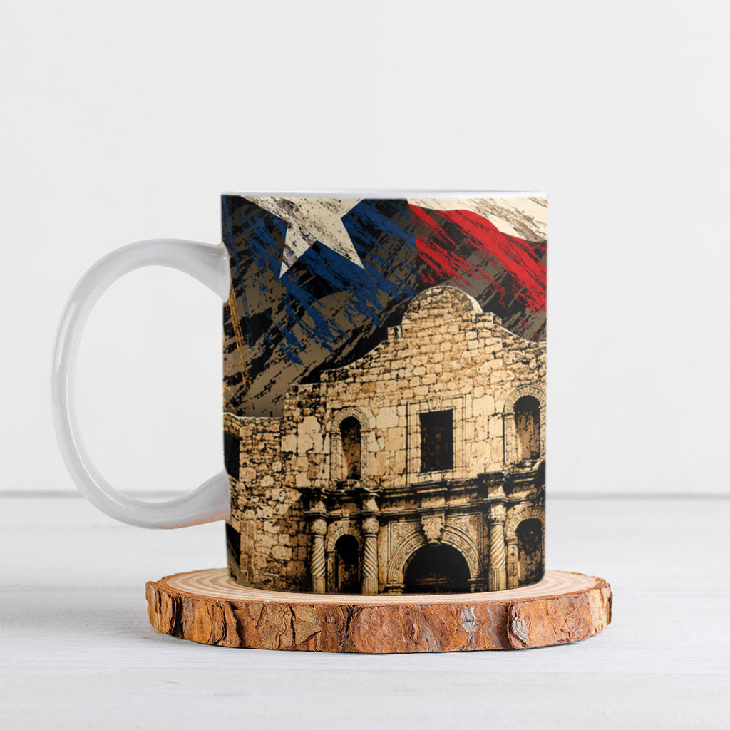 Remember The Alamo Texas Ceramic Mug Texan Pride Historical Heritage