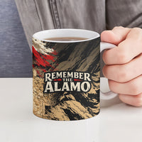 Remember The Alamo Texas Ceramic Mug Texan Pride Historical Heritage