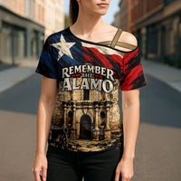 Remember The Alamo Texas Cross Shoulder Shirt Texan Pride Historical Heritage