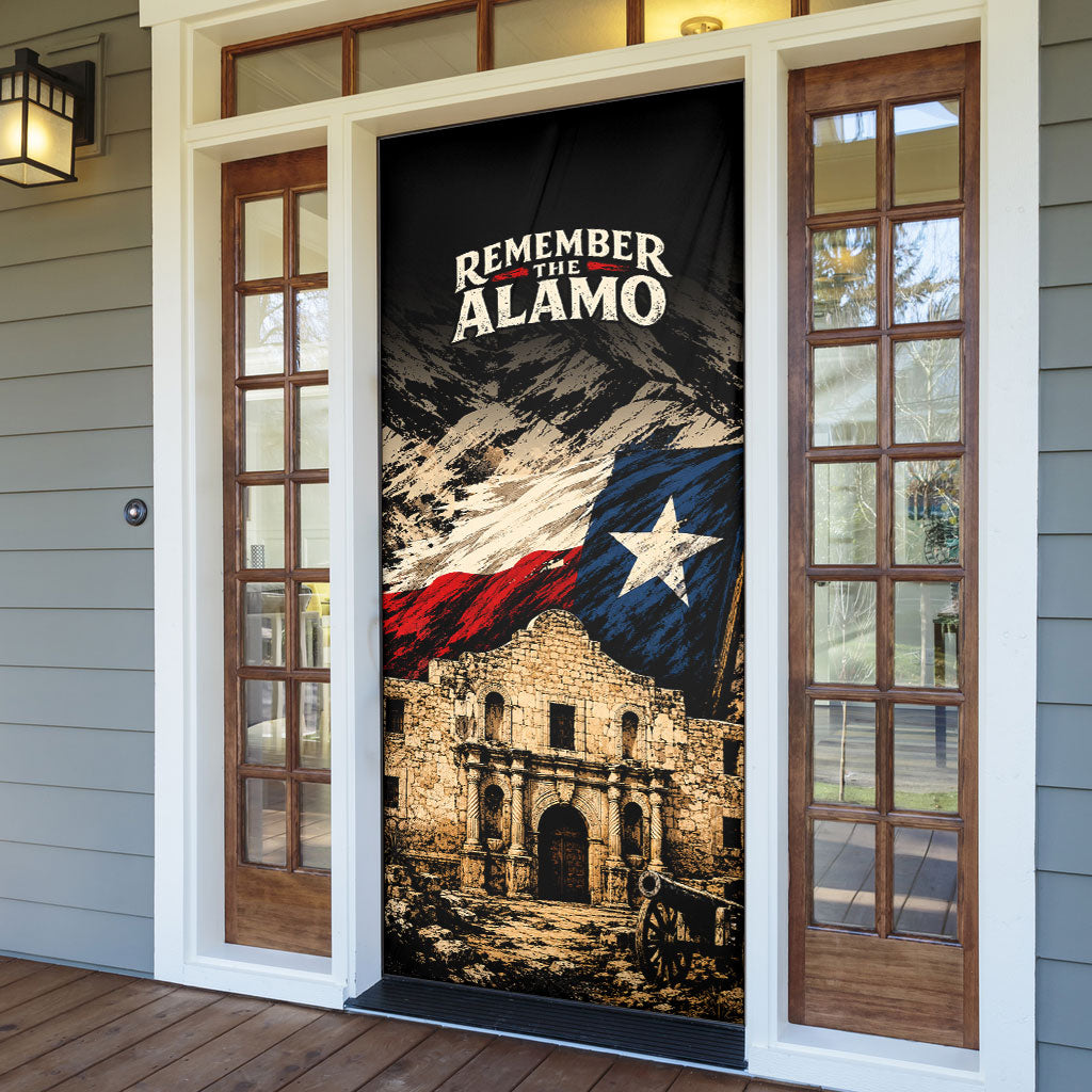 Remember The Alamo Texas Door Cover Texan Pride Historical Heritage