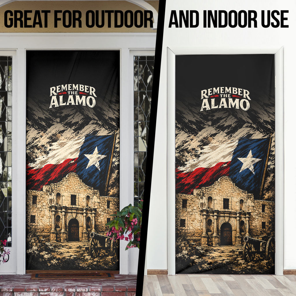 Remember The Alamo Texas Door Cover Texan Pride Historical Heritage