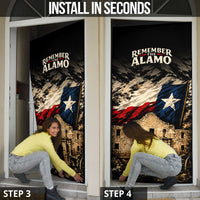 Remember The Alamo Texas Door Cover Texan Pride Historical Heritage