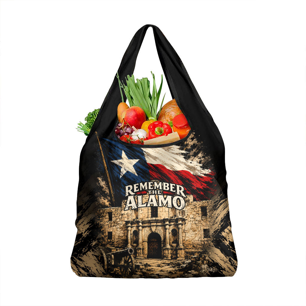 Remember The Alamo Texas Grocery Bag Texan Pride Historical Heritage