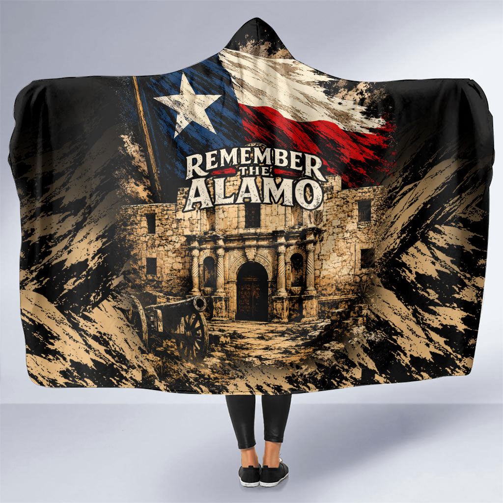 Remember The Alamo Texas Hooded Blanket Texan Pride Historical Heritage