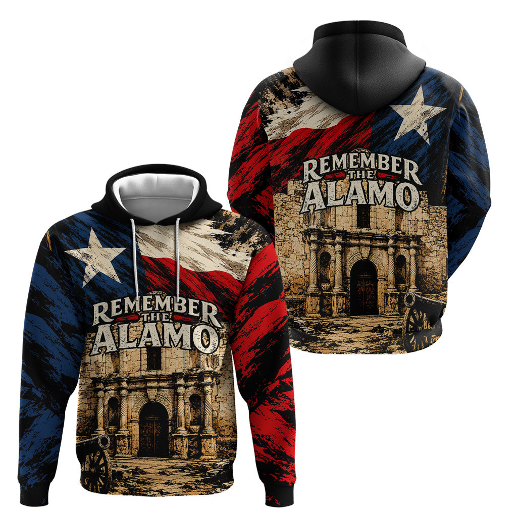 Remember The Alamo Texas Hoodie Texan Pride Historical Heritage