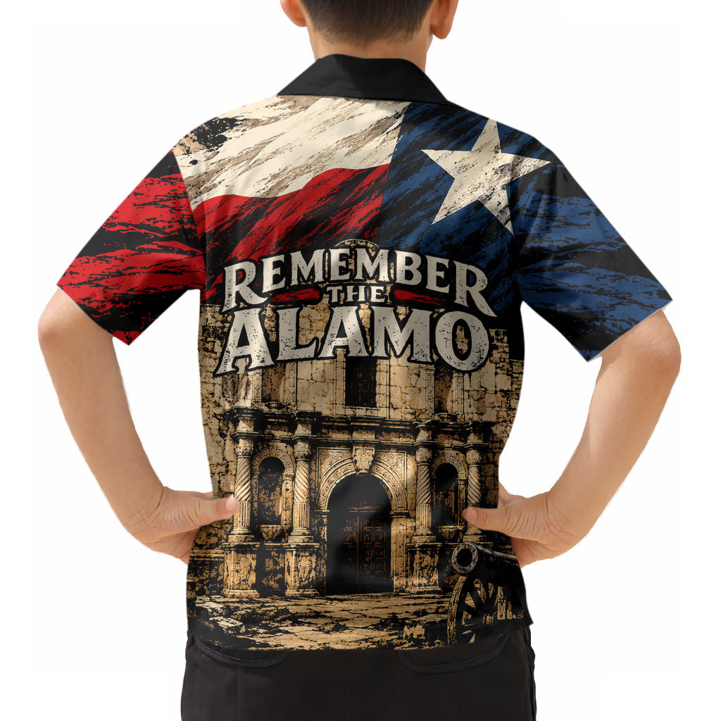Remember The Alamo Texas Kid Hawaiian Shirt Texan Pride Historical Heritage