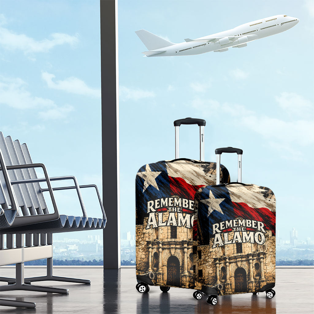 Remember The Alamo Texas Luggage Cover Texan Pride Historical Heritage