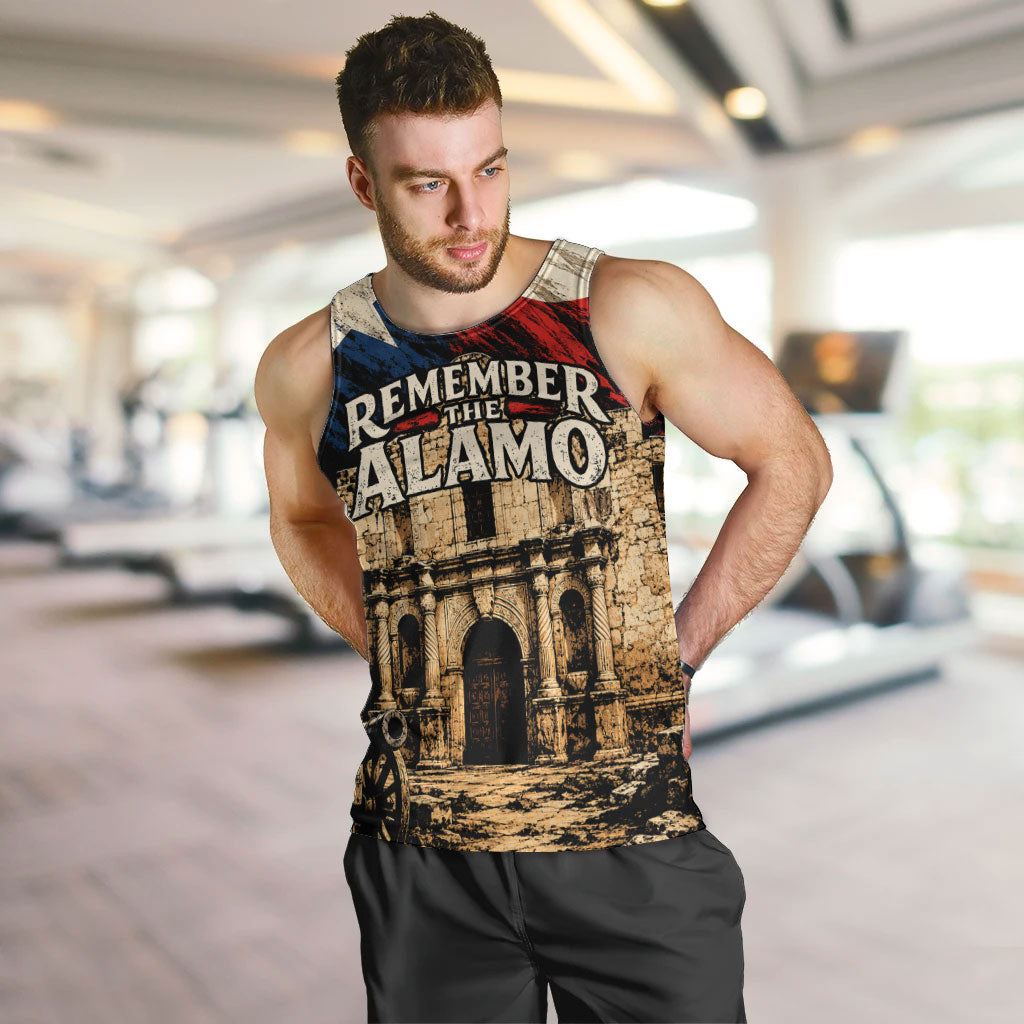 Remember The Alamo Texas Men Tank Top Texan Pride Historical Heritage