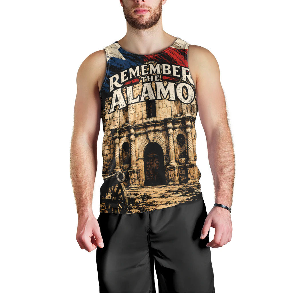 Remember The Alamo Texas Men Tank Top Texan Pride Historical Heritage