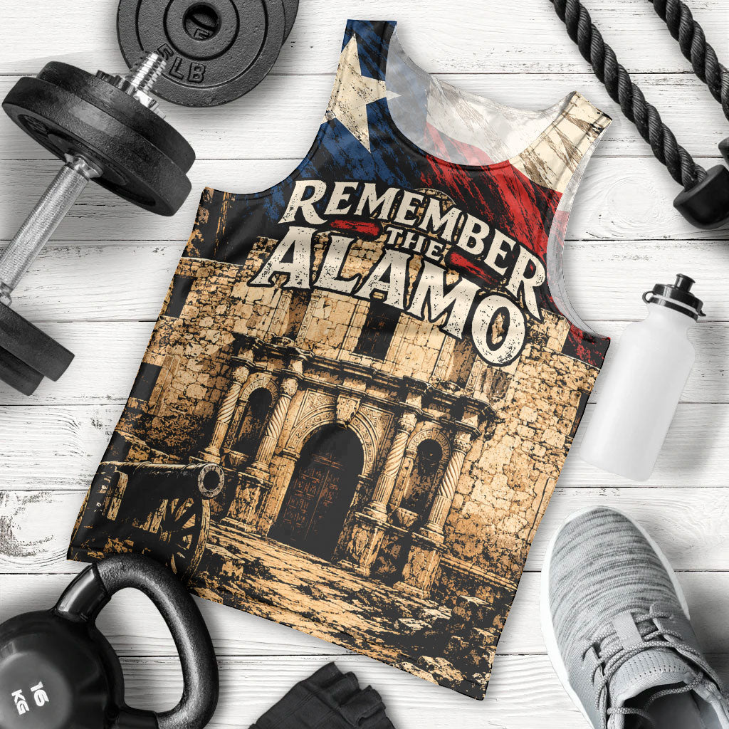 Remember The Alamo Texas Men Tank Top Texan Pride Historical Heritage
