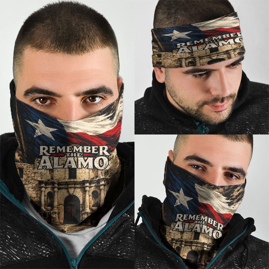 Remember The Alamo Texas Neck Gaiter Texan Pride Historical Heritage